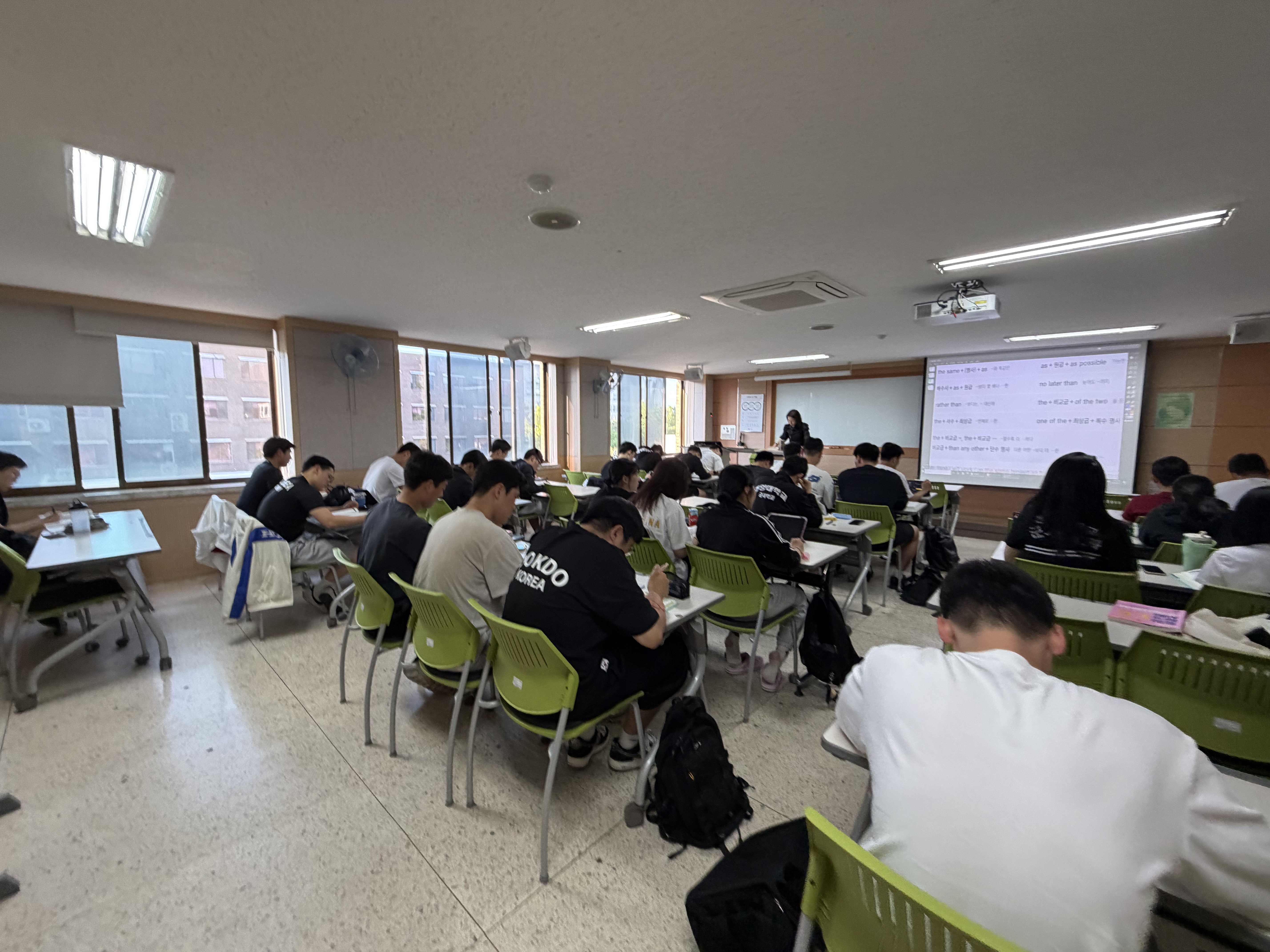 군사 DYS 영어 역량강화 수업 현장